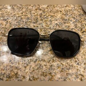 Black and Gold Sunglasses